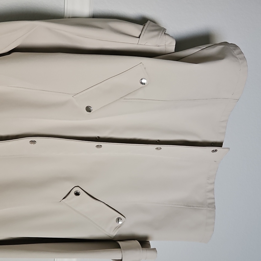 Tommy Hilfiger Trench Rain Coat Removable Hood Tan XL - Picture 3 of 11